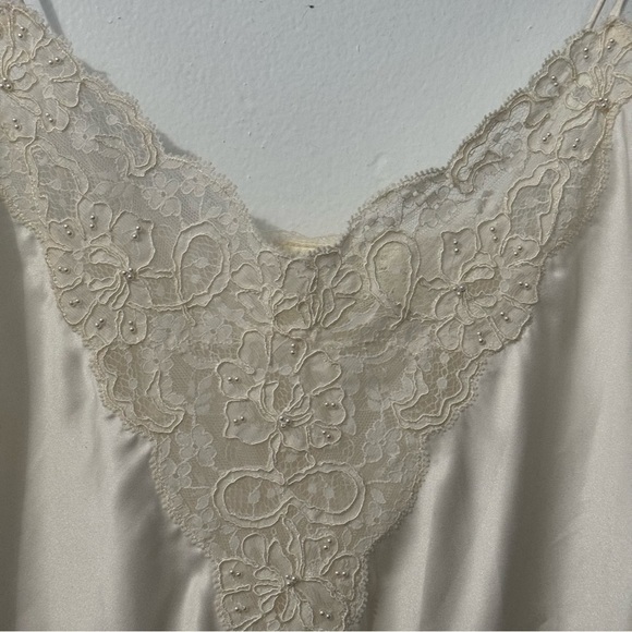 Vintage Victoria's Secret Gold Label White Slip Dress - Picture 2 of 8